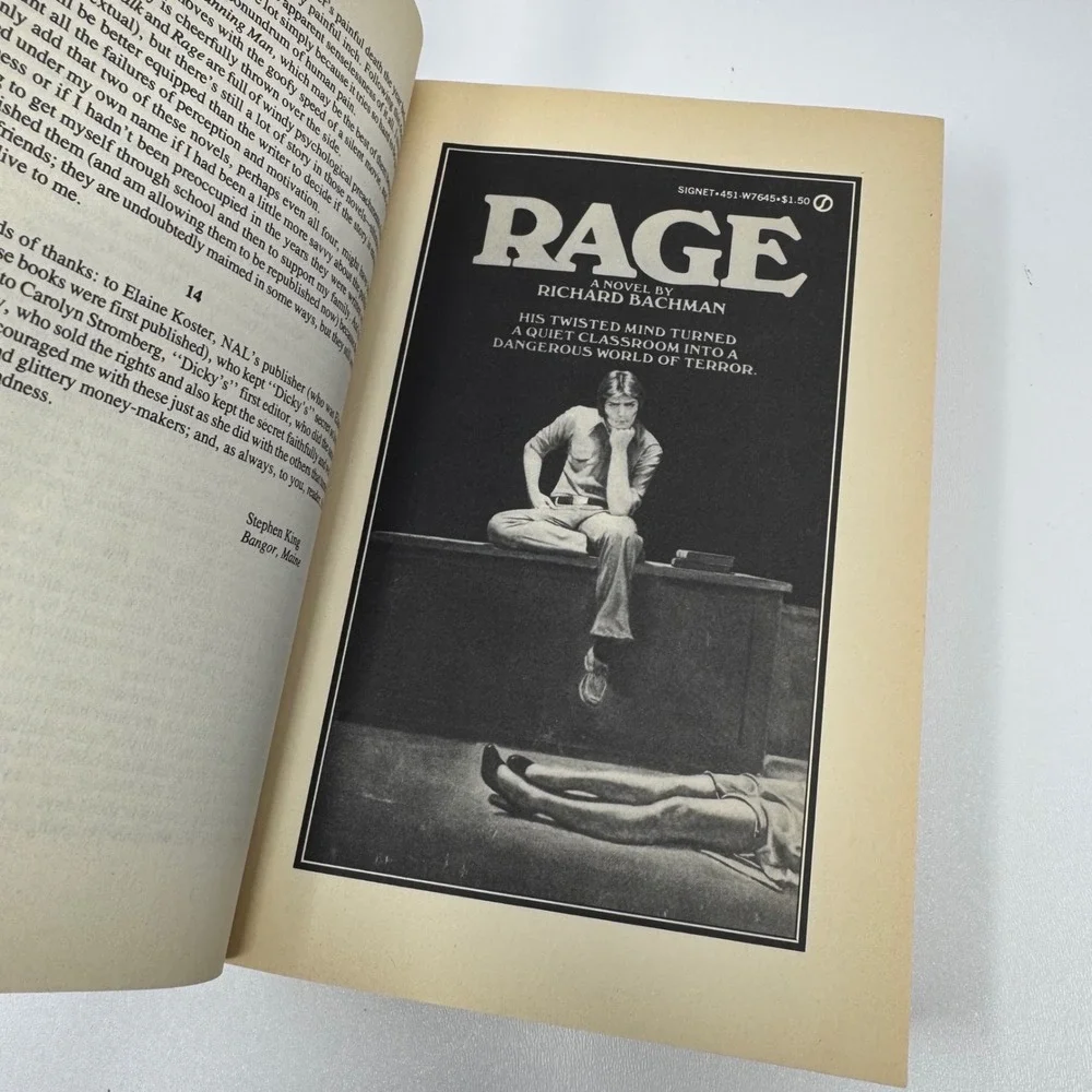 The Bachman Books Stephen King Rage Long Walk Roadwork Running Man Plume 1st‎ Ed